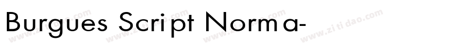 Burgues Script Norma字体转换